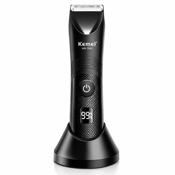 Kemei KM-1840 IPX7 Waterproof Body & Bikini Trimmer | LED Display | ماكينة إزالة الشعر