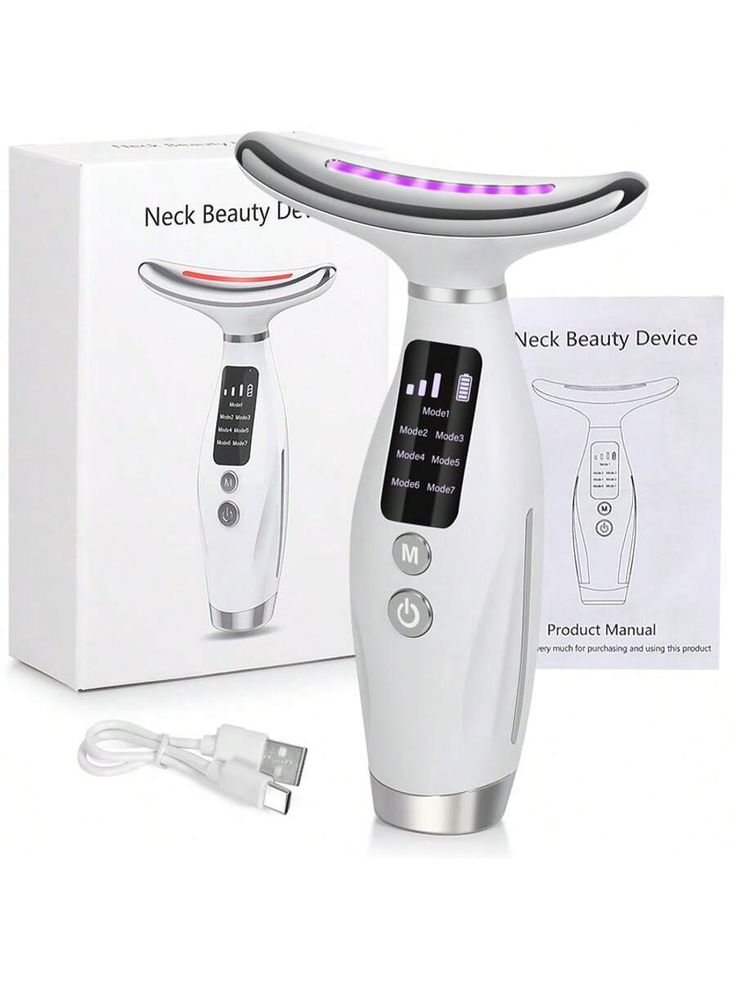 Pure Radiance – 3-Color LED Neck & Face Lifting Device توهجك يبدأ هنا (Your Glow Starts Here)